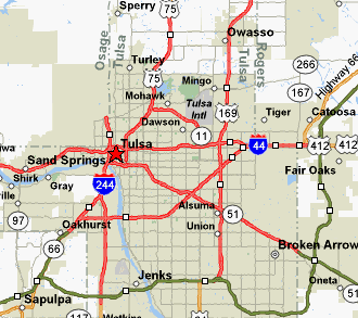 City map Tulsa Oklahoma PDF