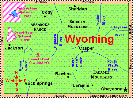 map of wyoming cities